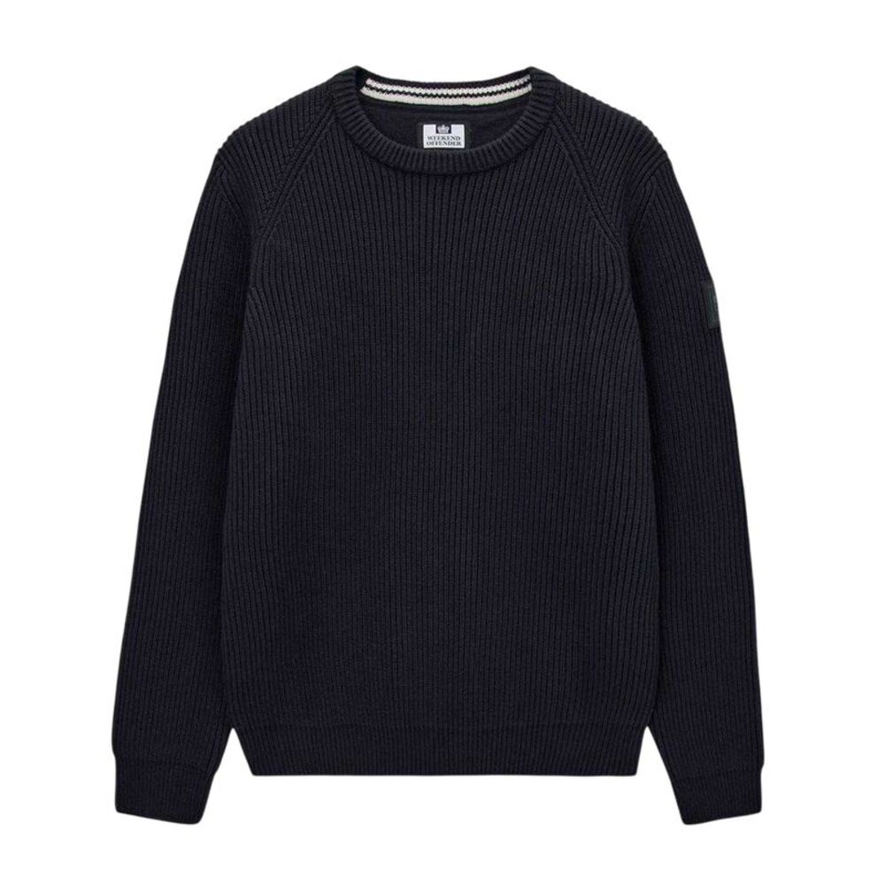 Weekend Offender Mens Morello Rib Knit Sweater / Navy